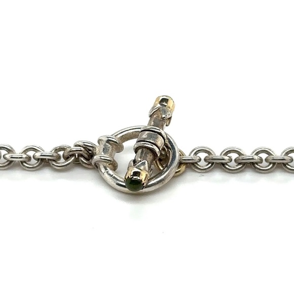 David & Ronnie Peridot 925 Silver & 14K Accented Necklace & Earrings Set - Picture 7 of 8